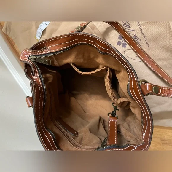 Patricia Nash Poppy Tote Cognac - Picture 12 of 12